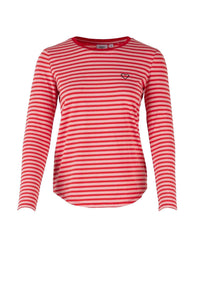 STRIPED T-SHIRT WITH HEART